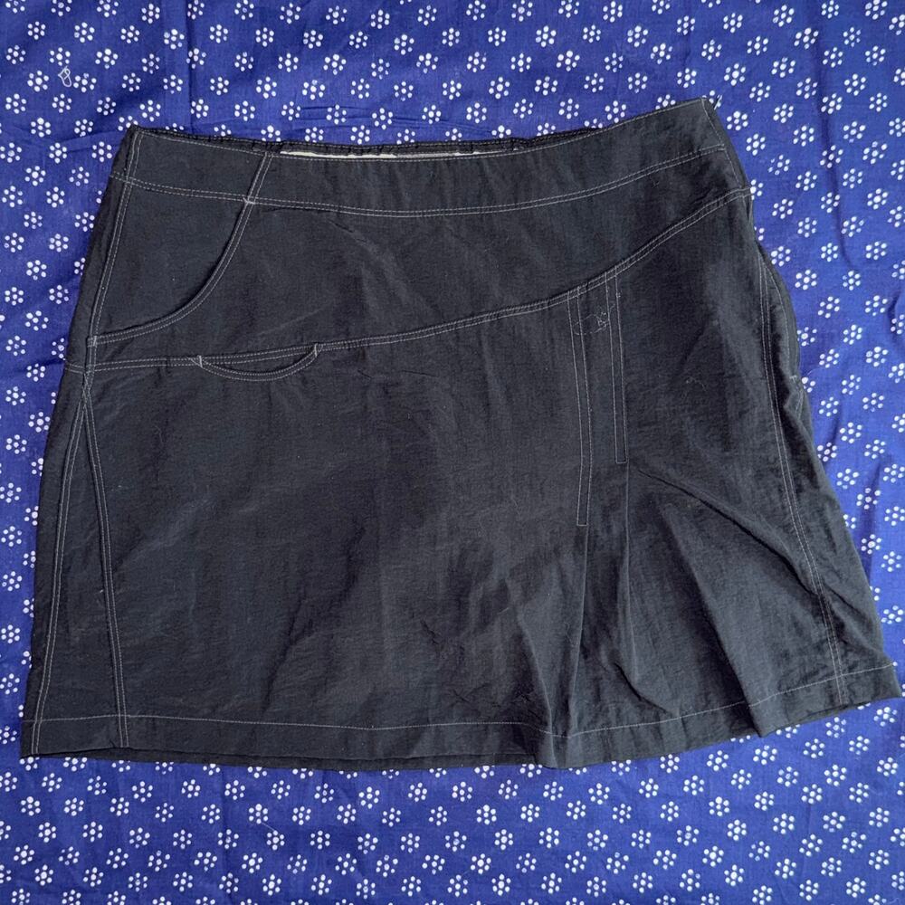 Royal Robbins 4 Black Side Zip Active Wear Mesh Lined Skort FLAWLESS